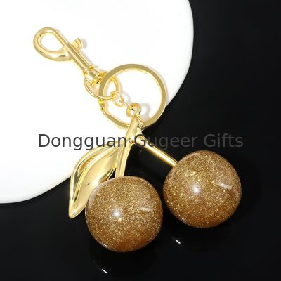 GUGEER كيس مفاتيح كرز سحرية للحافظات ملحقات مفاتيح لطيفة للنساء، محفظة يدية عصرية سحرية لمفاتيح السيارة