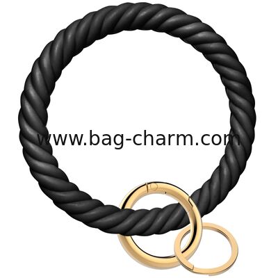 GUGEER Stretchable Wristband Wristlet Keychain Wrist Key Chain Wristlet,Spring Flexible Spiral Wrist Coil ​Wrist Key Holder Key Ring for Sauna Gym Pool ID Badge and Outdoor Sports