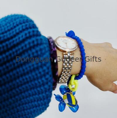 تعليقات حقيبة GUGEER المصنوعة من السيليكون بتصميم كلب بالون جيلي، سلسلة مفاتيح للنساء، تعليقات كرة طائرة، سلاسل مفاتيح كرة طائرة