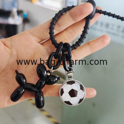 GUGEER World Cup Soccer Keychain, Soccer Ball Keychain, Football Keychains, Soccer Ball Keychains for Backpack,dog keychain for women,Soccer Ball Hanging for Cars