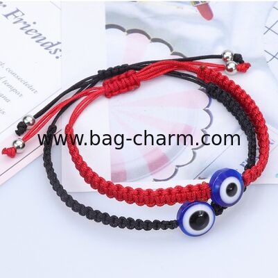 GUGEER Red Evil Eye Protection Bracelets | Lucky Charms with Adjustable Red Thread | Gift Pack for Women, Men or Children