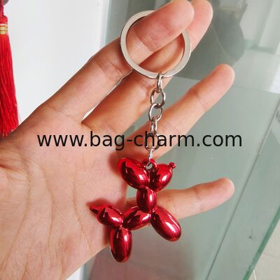 GUGEER Dog Keychain Lovely Puppy Key Ring,Cute Pet Animal Keychain Decor Metal Keyring Portable Gift for Dog Lovers